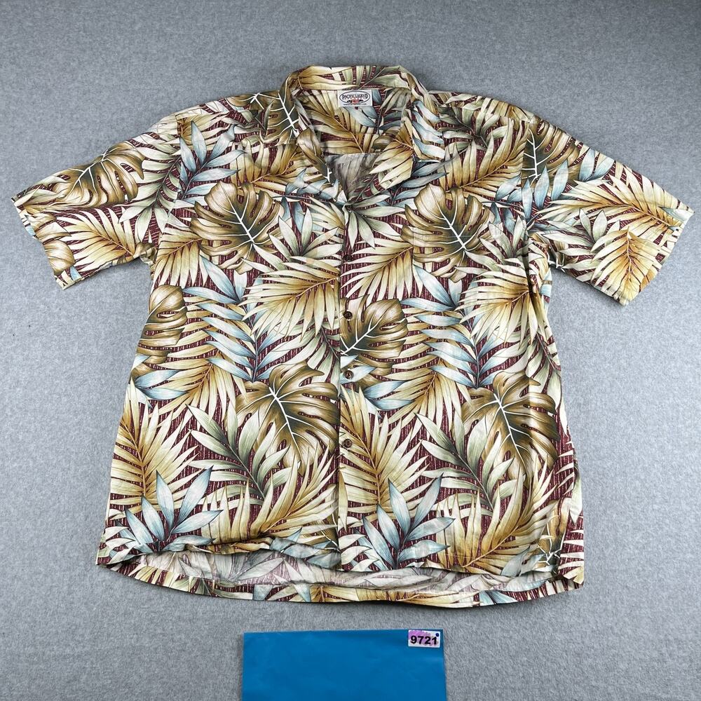 Pacific Legend Shirt 3XL Colorful Hawaiian Button Up Short Sleeve Mens